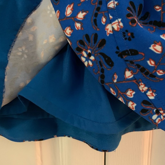J.Crew Blue Floral Flutter Mini Skirt - Picture 6 of 6